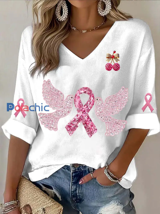 T-shirt à imprimé animal en cristal pour femmes A / S