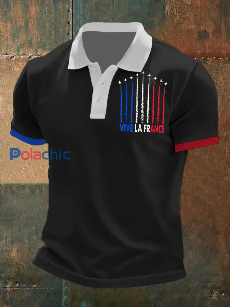 T-shirt à manches courtes Bastille Day Homme Noir / S