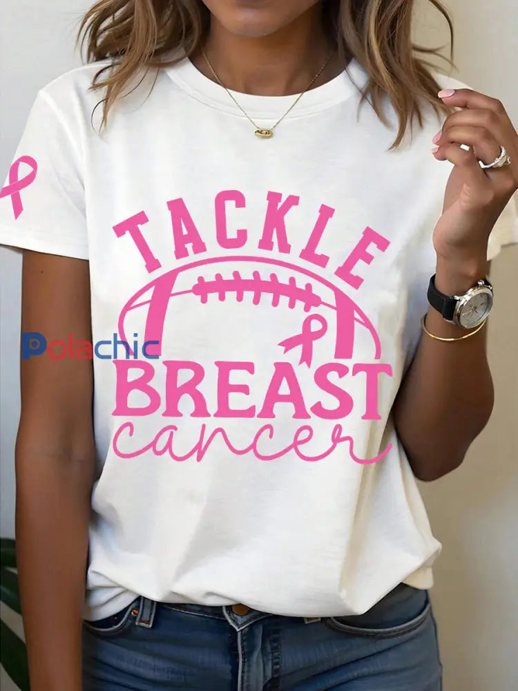 T-shirt à manches courtes Iron On Femme blanc / S