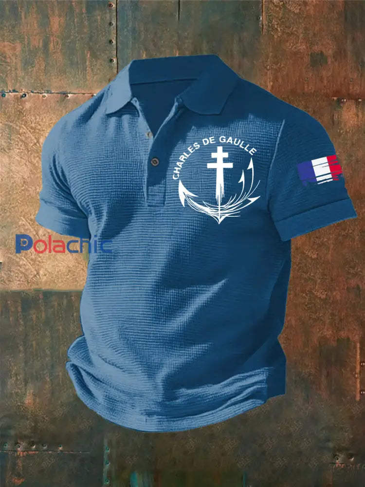 T-shirt à manches courtes Marine Nationale De Gaulle R91 Homme Bleu / S