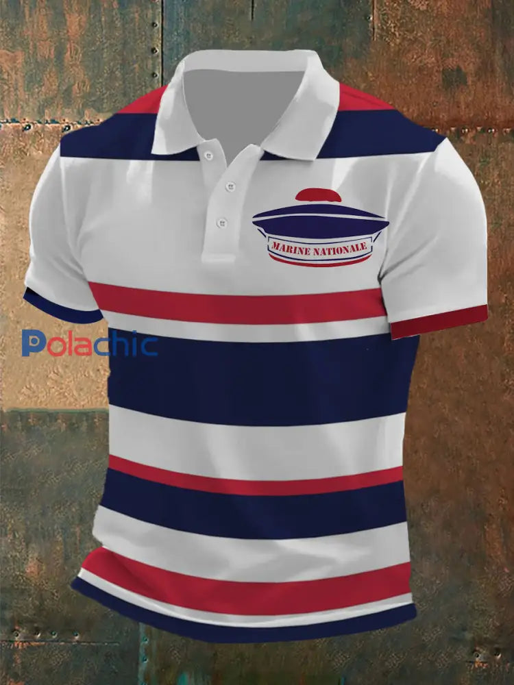 T-shirt à manches courtes Marine Nationale Homme comme image / S