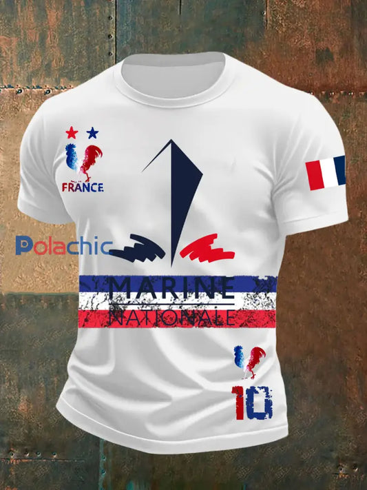 T-shirt à manches courtes Marine Nationale Waffle Homme A / S