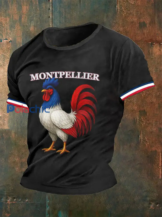 T-shirt à manches courtes Montpellier Homme Noir / S