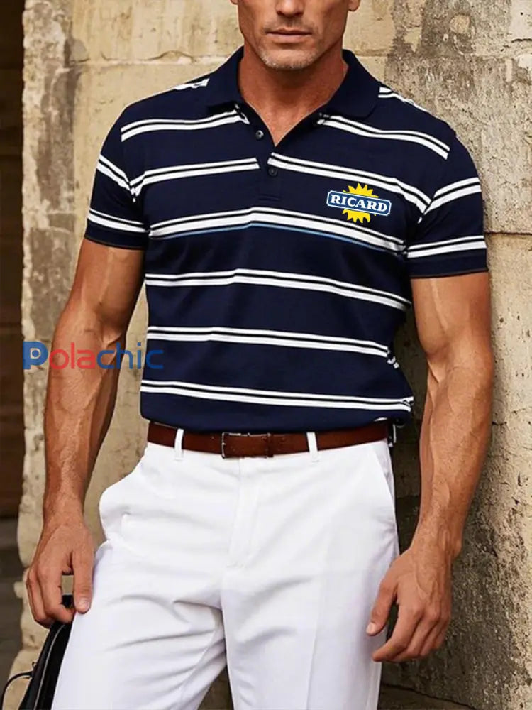 T-shirt à manches courtes Ricard Homme Bleu Marine / S