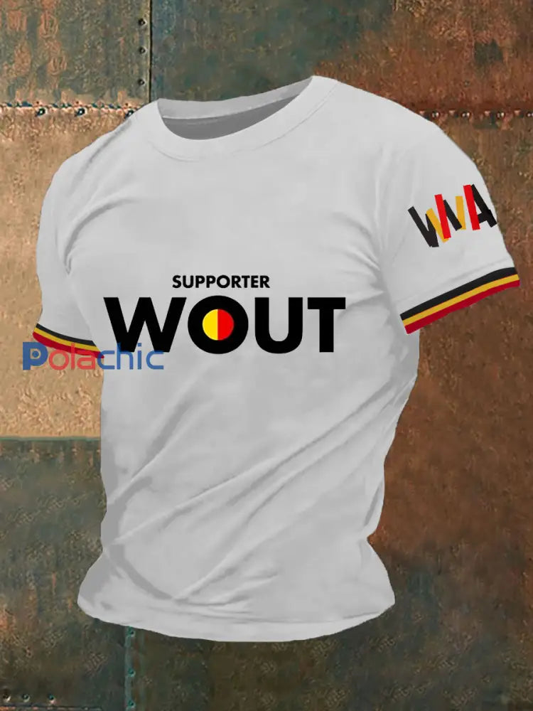 T-shirt à manches courtes Supporter Wout Homme Blanc / S