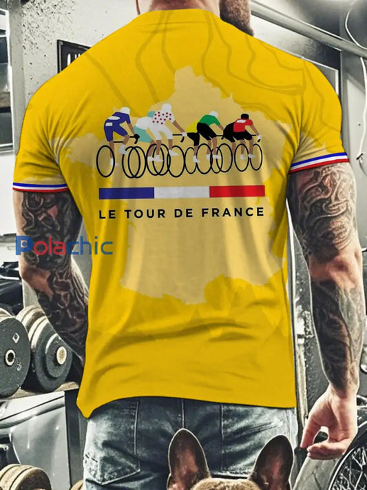 T-shirt à manches courtes Tour De France Homme Jaune / S