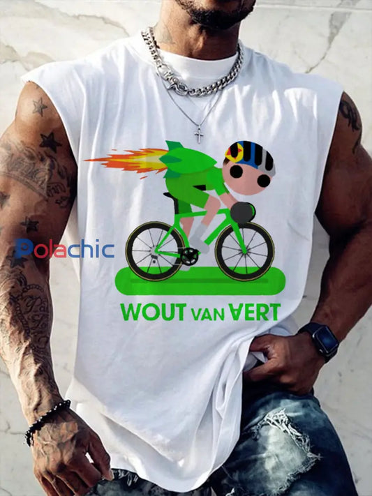 T-shirt à manches courtes Wout Van Aert Homme Blanc / S