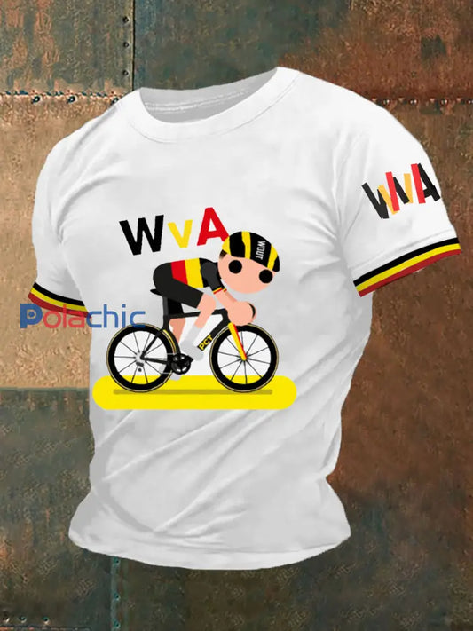 T-shirt à manches courtes Wout Van Aert Homme Blanc / S