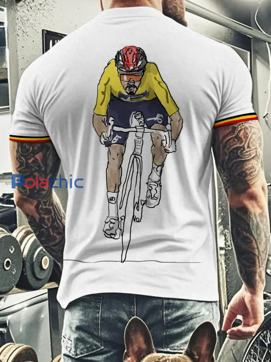 T-shirt à manches courtes Wout Van Vert Homme Blanc / S