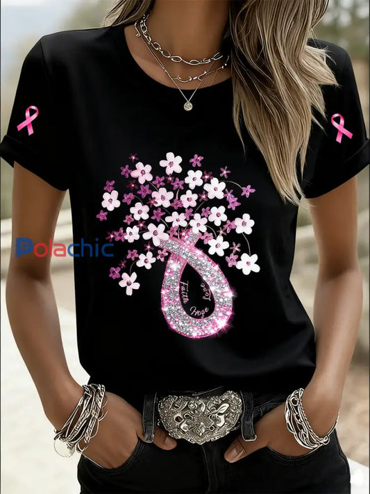 T-shirt commémoratif imprimé animal à paillettes pour femmes A / S