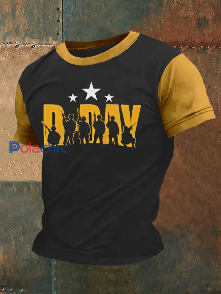 T-shirt D-Day june 6th Normandy Landings pour homme Noir / S