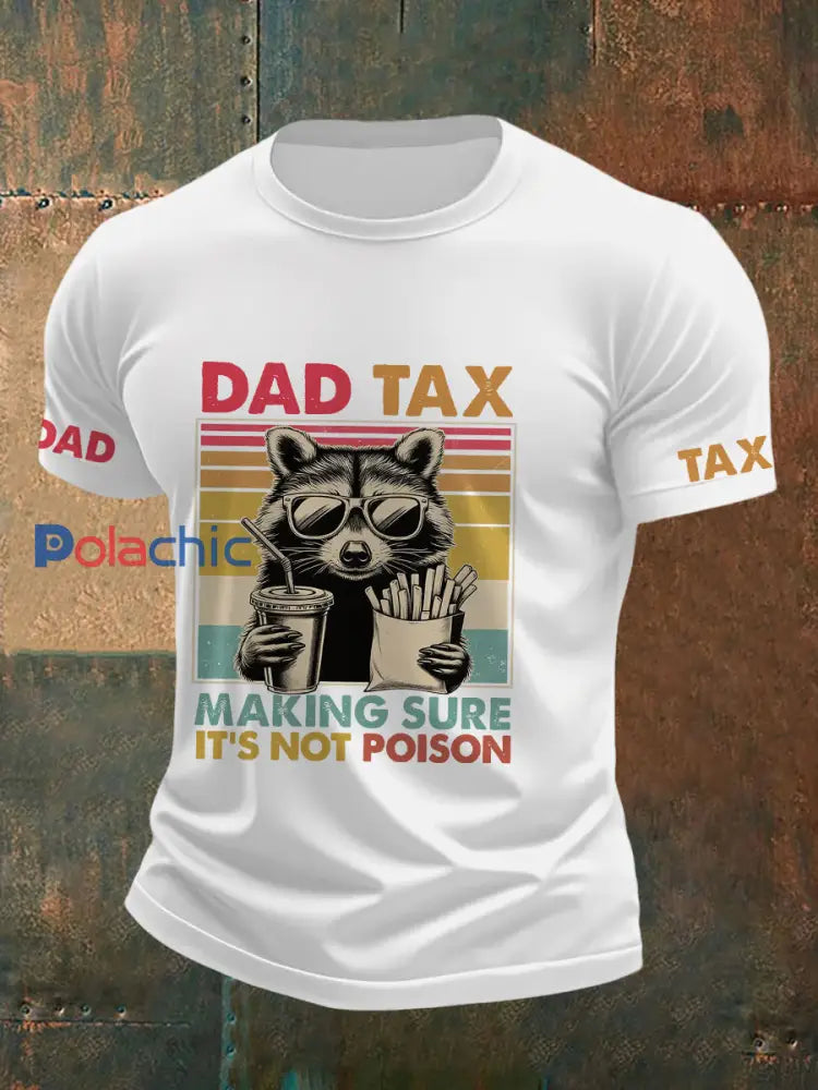 T-shirt Dad Tax Homme blanc / S