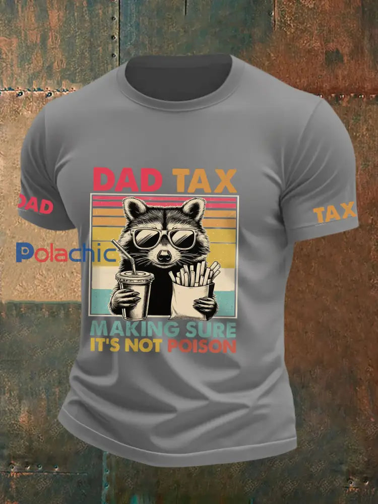 T-shirt Dad Tax Homme gris clair / S