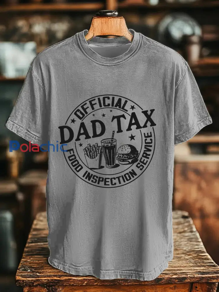 T-shirt Dad Tax Homme Gris / S