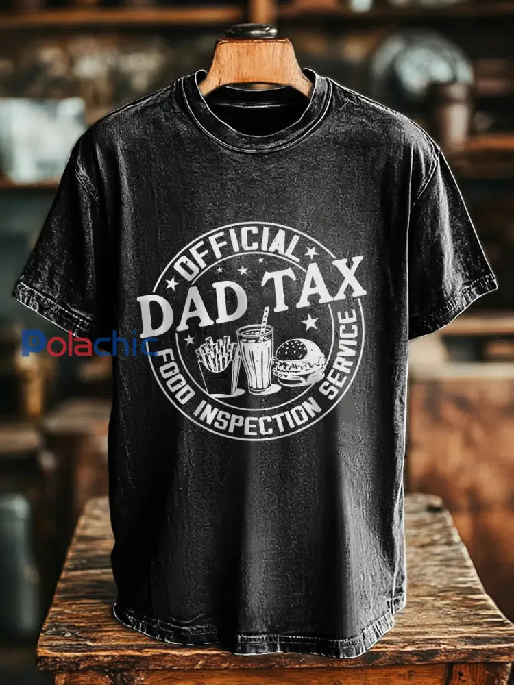 T-shirt Dad Tax Homme Noir / S