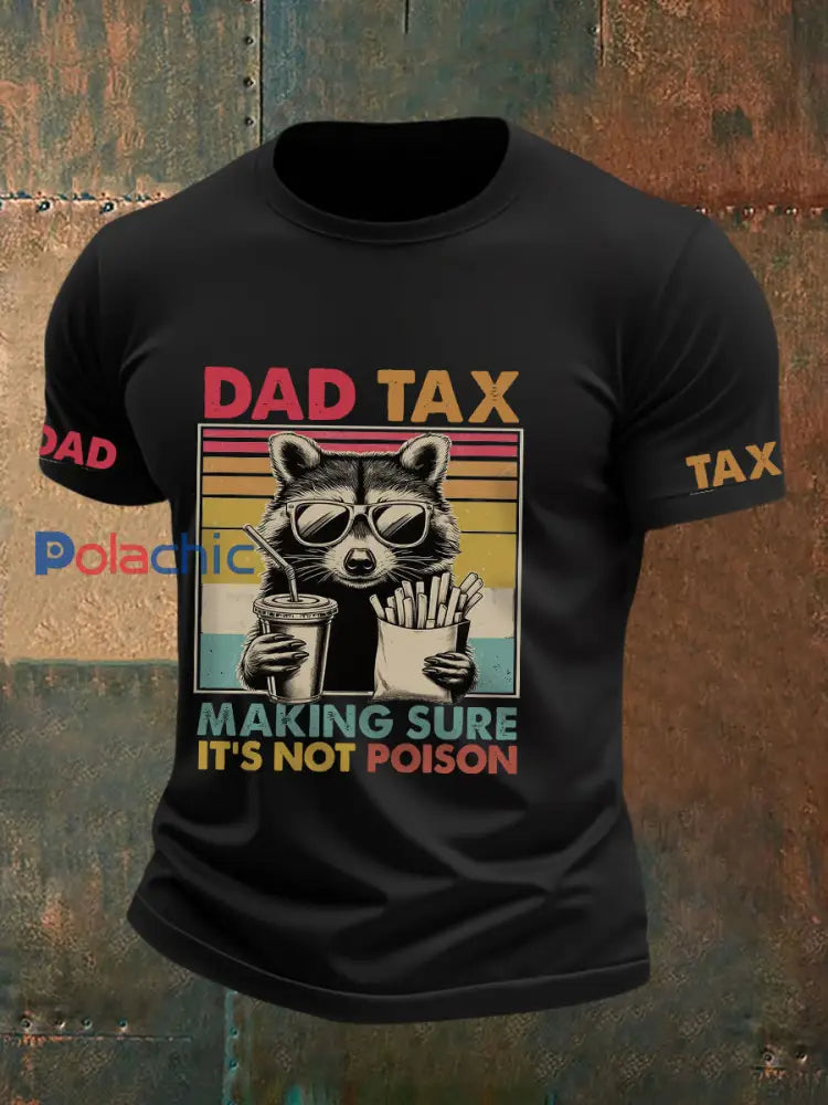 T-shirt Dad Tax Homme noir / S