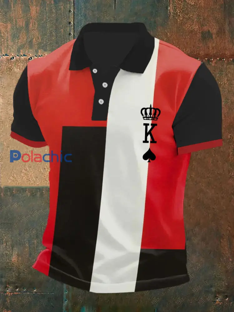 T-shirt de poker pour hommes comme image / S