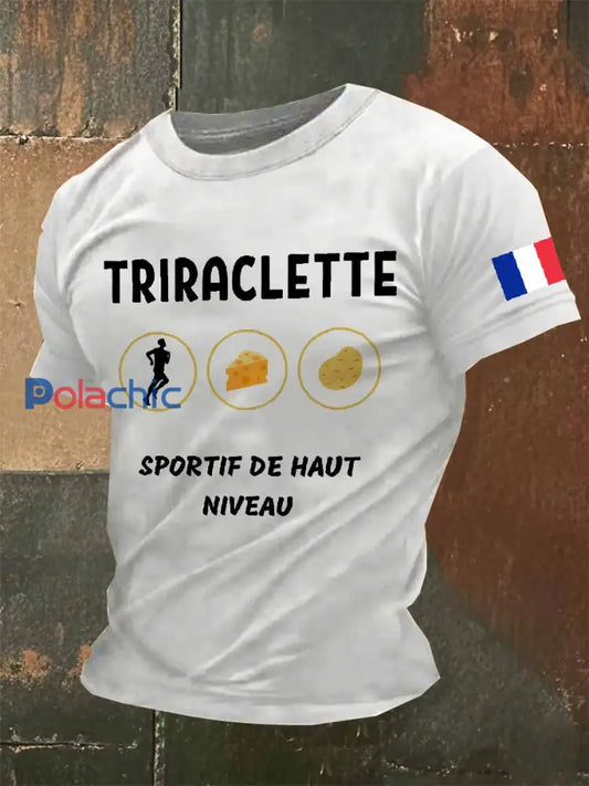 T Shirt Décontracté À Imprimé Cuisine Française Vintage comme image / S