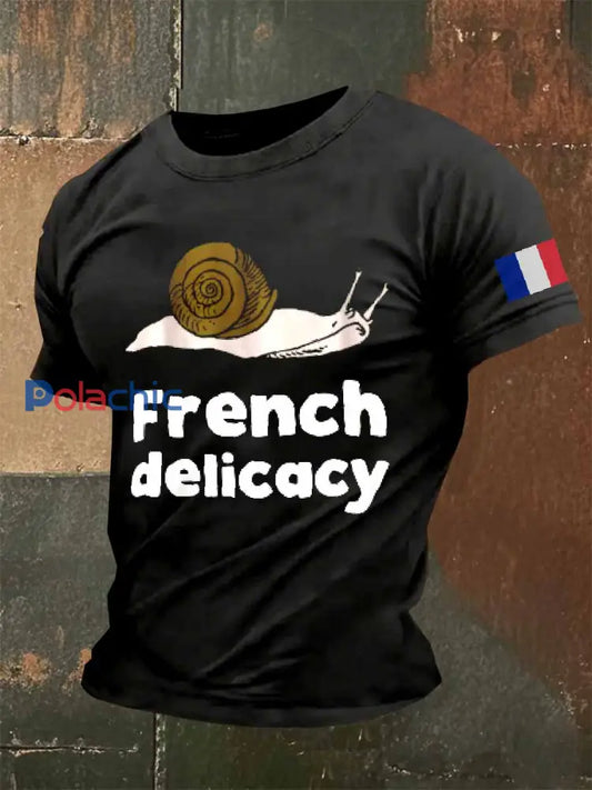T Shirt Décontracté À Imprimé Cuisine Française Vintage comme image / S
