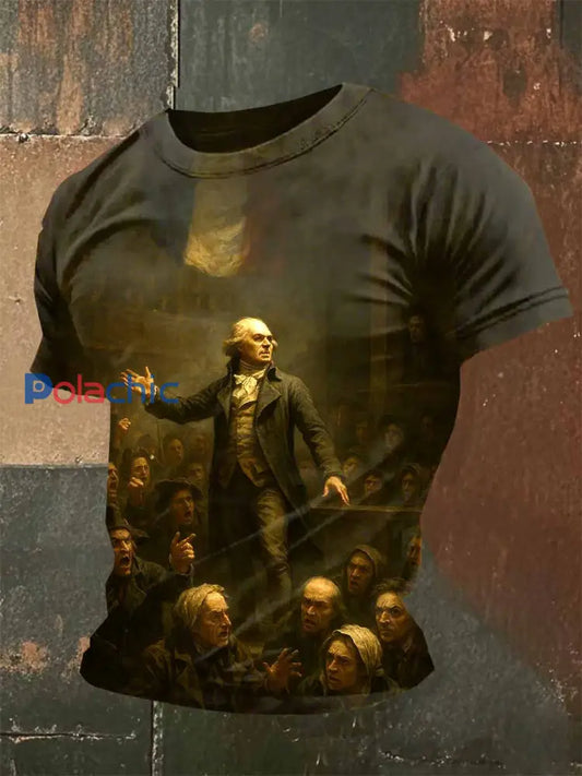 T Shirt Décontracté À Imprimé Français Vintage comme image / S