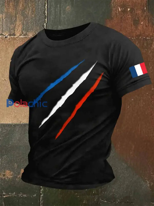 T-Shirt Décontracté À Imprimé Rétro Pour Homme comme image / S
