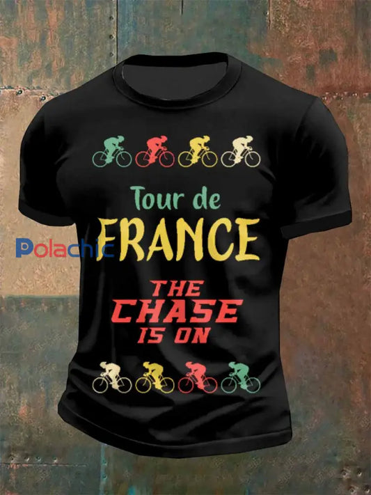 T-Shirt Décontracté À Imprimé Rétro Pour Homme comme image / S