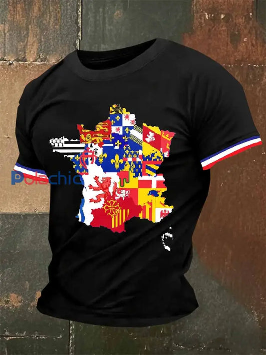 T-Shirt Décontracté À Imprimé Rétro Pour Homme comme image / S