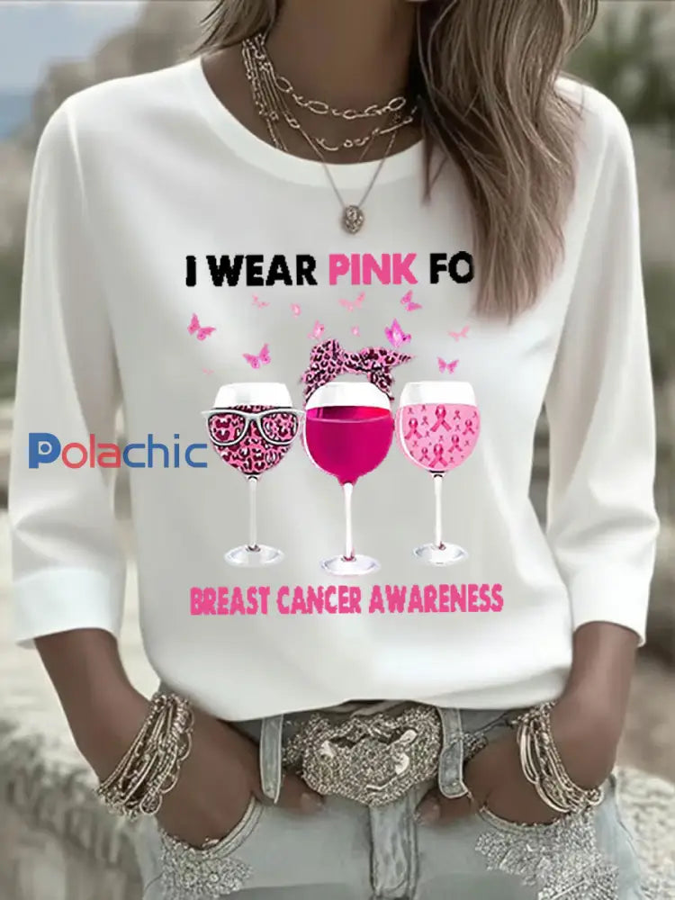 T shirt Décontracté Femme Rose Imprimé Gobelet Blanc / S