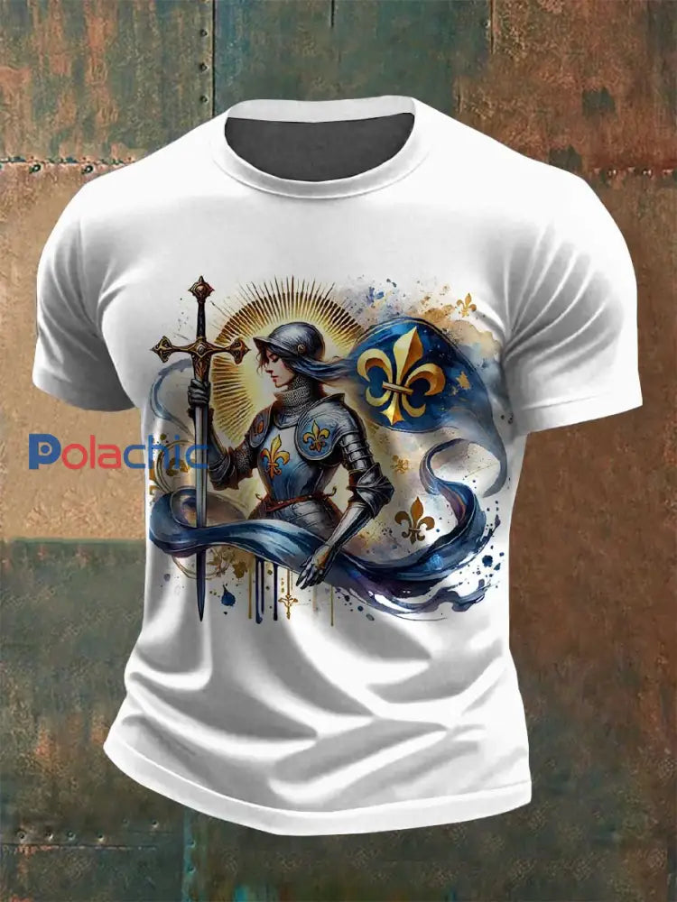 T-Shirt Décontracté Imprimé Français Vintage comme image / S