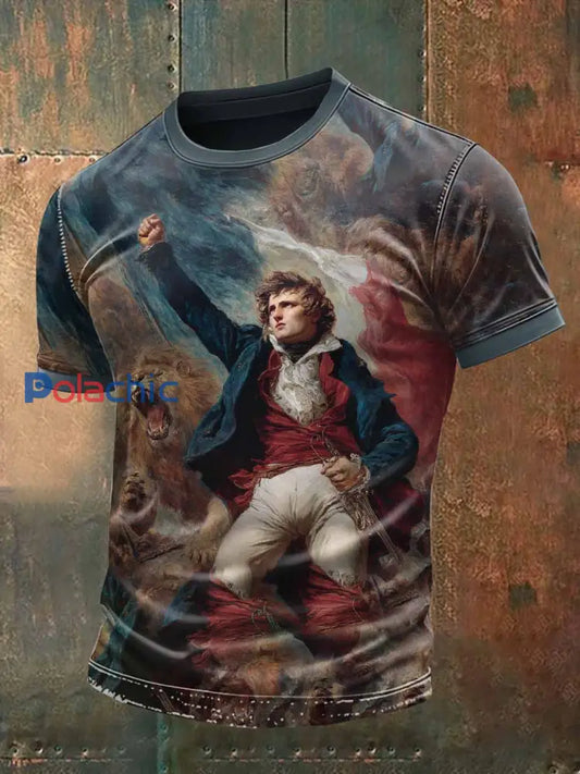 T-Shirt Décontracté Imprimé Vintage comme image / S