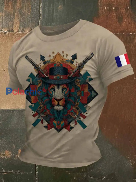 T-Shirt Décontracté Imprimé Vintage comme image / S