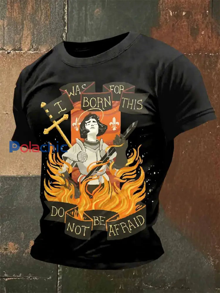 T Shirt Décontracté Vintage Français Jeanne D’arc comme image / S