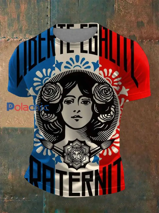 T Shirt Décontracté Vintage Mariana Imprimé comme image / S