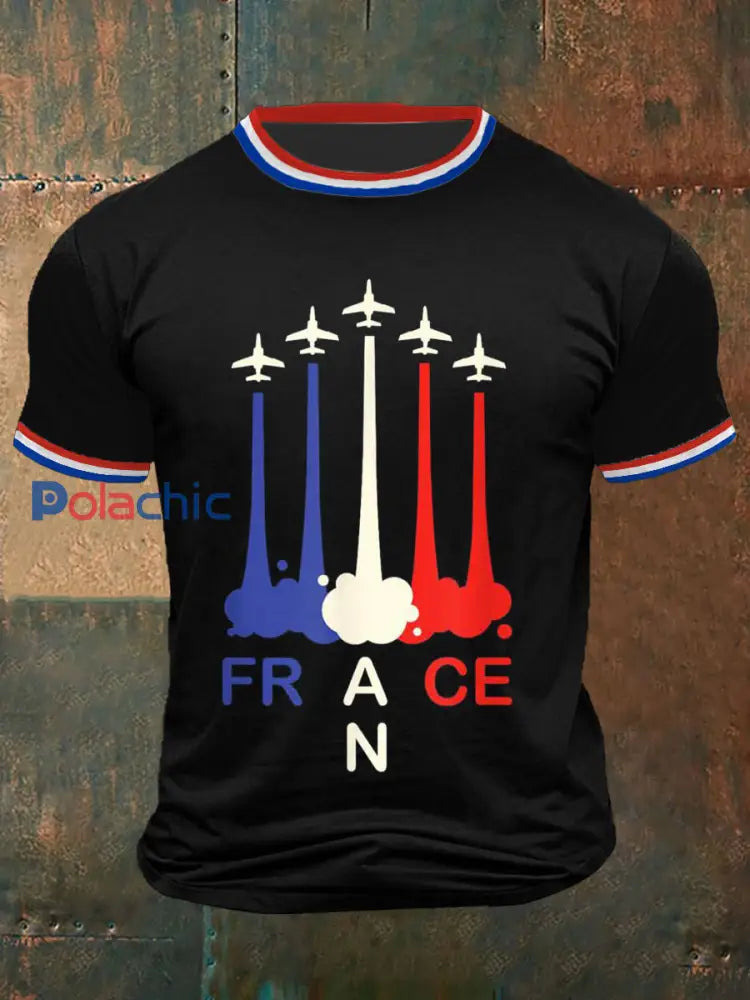 T-shirt Fête nationale française Homme Noir / S