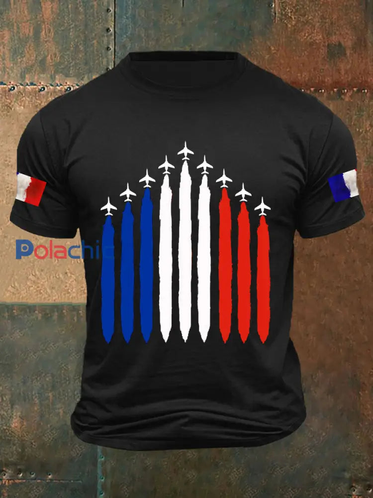 T-shirt Fête nationale française Homme Noir / S