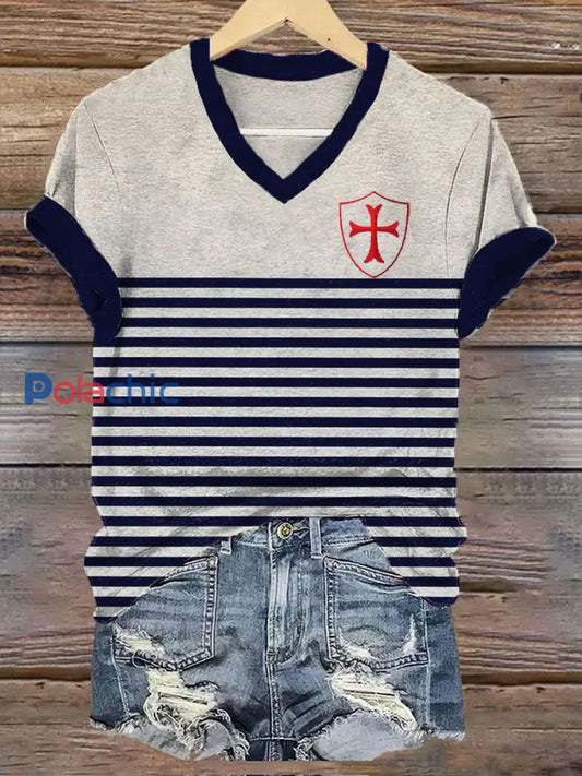 T-shirt imprimé catholique pour femmes Abricot / S