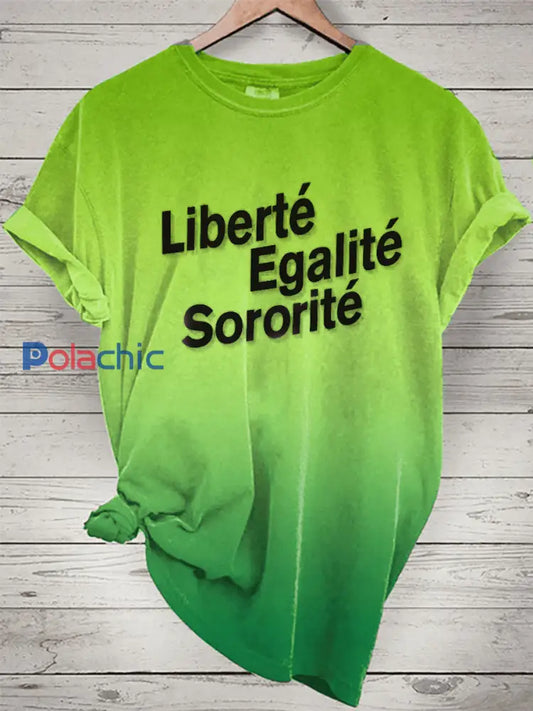 T-shirt Liberté Egalité Sororité Femme A / S