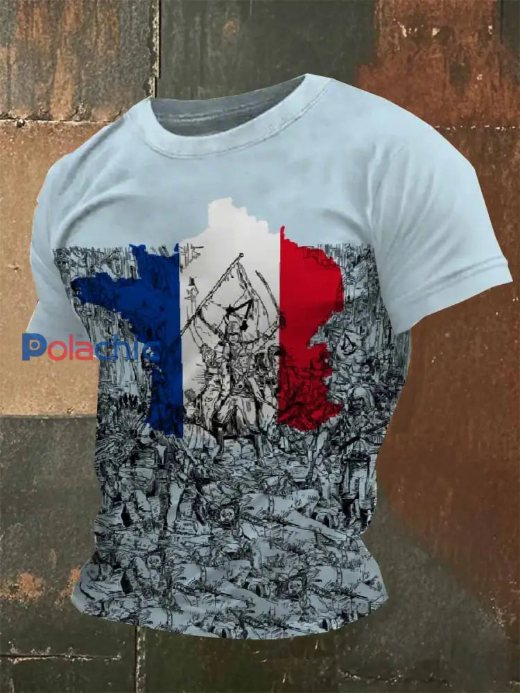 T-Shirt Rétro À Manches Courtes Pour Homme comme image / S