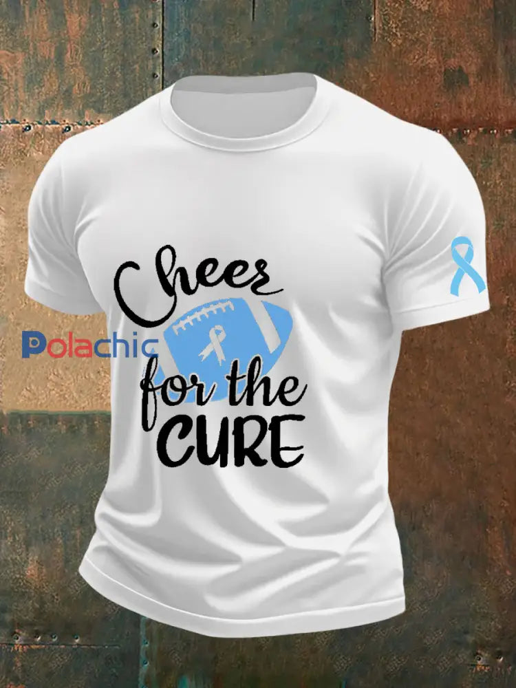 T shirt sensibilisation au cancer de la prostate pour homme Blanc / S