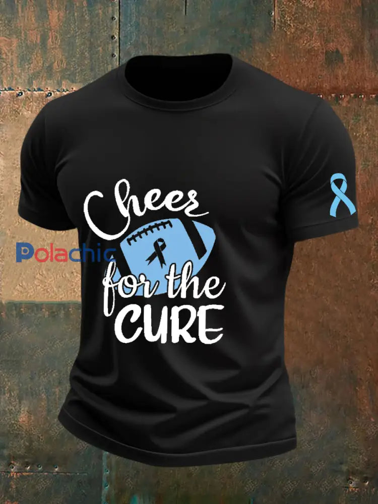 T shirt sensibilisation au cancer de la prostate pour homme Noir / S