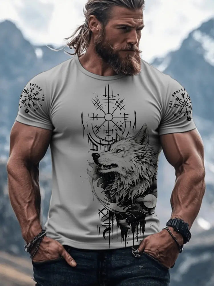 T-shirt Viking Homme Gris clair / S