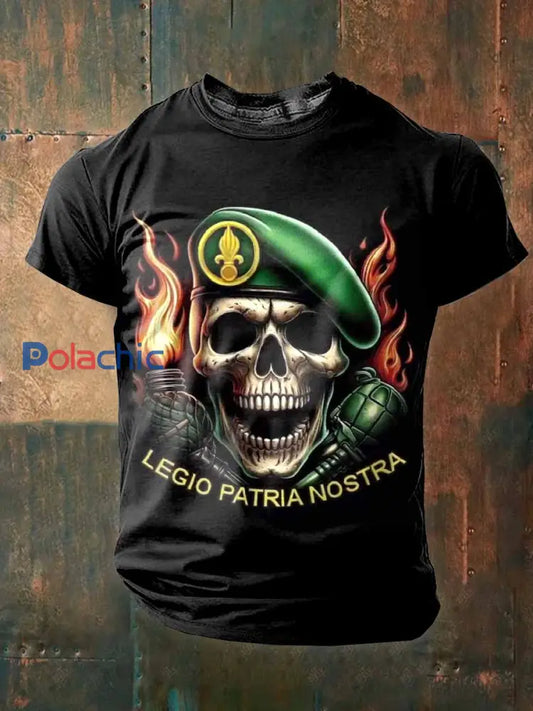 T-Shirt Vintage Régiment Étranger Français Pour Hommes comme image / M