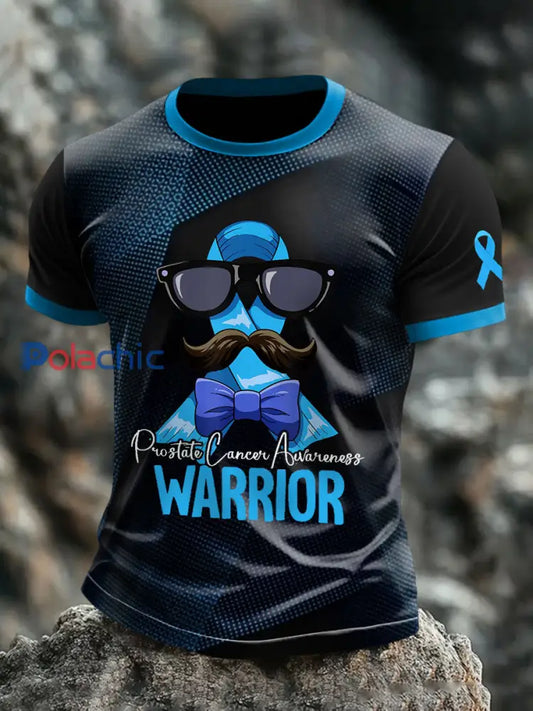 T shirts de guerrier de conscience de cancer de la prostate des hommes comme image / S