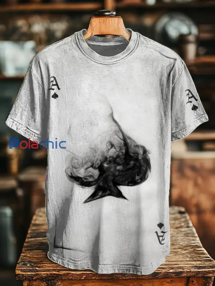 Tee-shirts de poker unisexe Ace of Spades comme image / S
