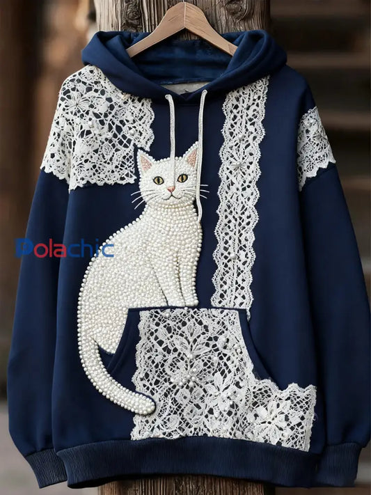 Unisexe Animal Art Print Casual Vintage Hoodie A / S
