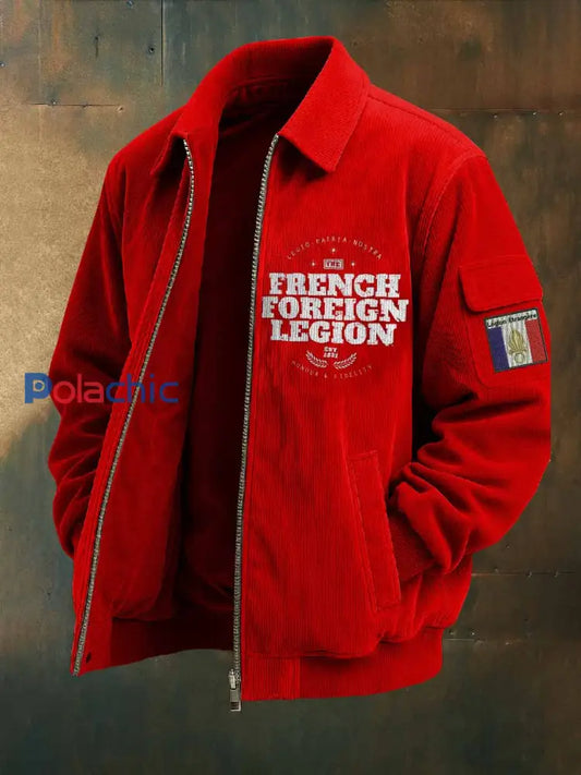 Veste À Imprimé Légion Étrangère Française Vintage comme image / S