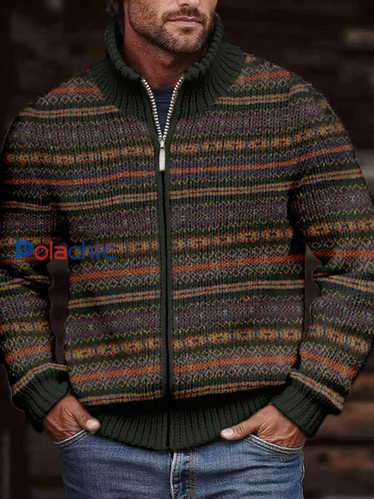 Vestes imprimées à rayures pour hommes en automne et en hiver comme image / S