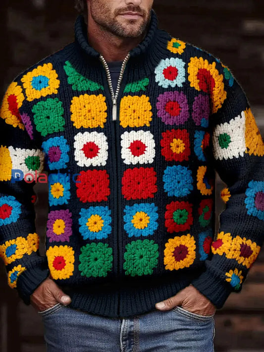 Vestes imprimées géométriques automne et hiver pour hommes comme image / S