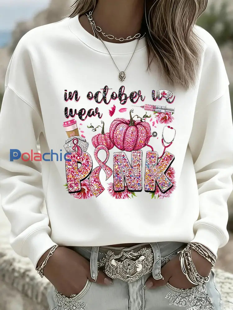 Vintage Floral Art Casual Crewneck Sweatshirt des femmes A / S