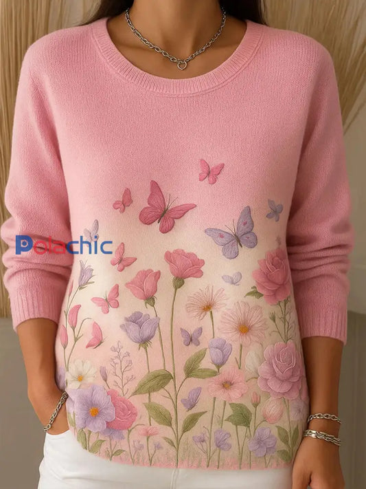Women’s Breast Cancer Awareness Tops à fleurs roses Rose / S